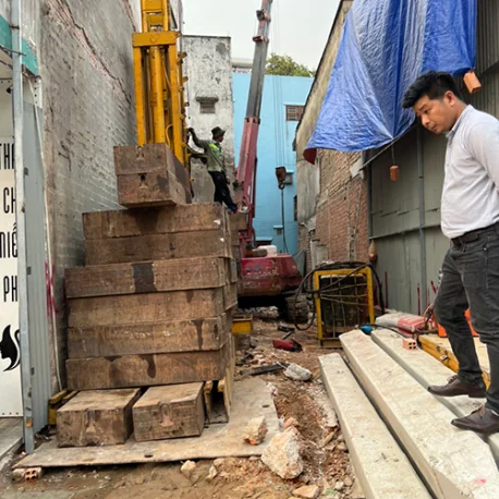 Tổng hợp hình ảnh công trình ép cọc Vĩnh Cữu Đồng Nai